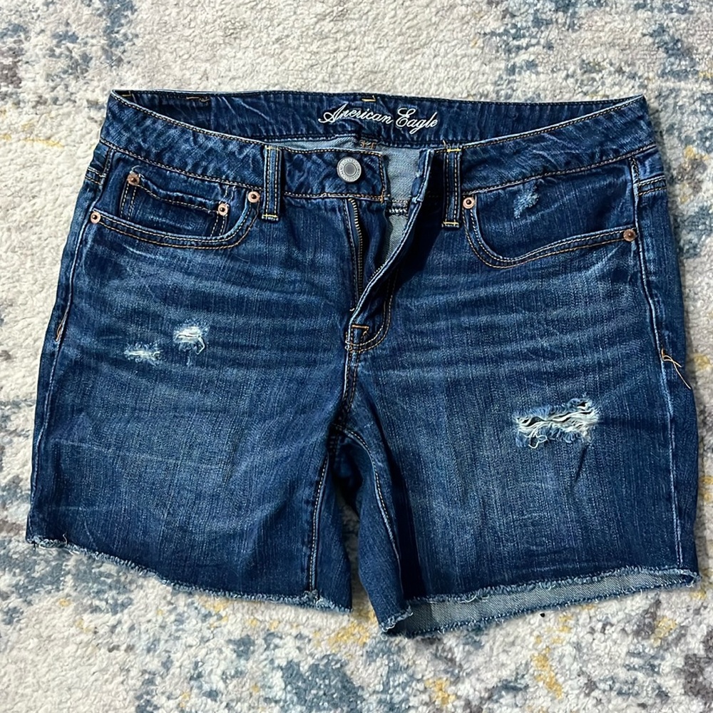 American Eagle Outfitters Dark Blue Jean Shorts